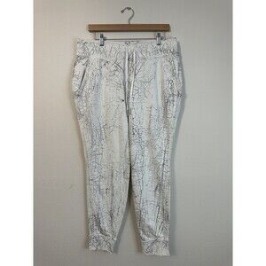 Lululemon Warm Down Jogger *7/8 Length Thread Dye White Black Size 12